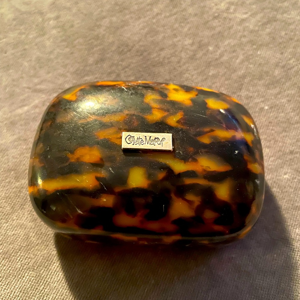 Colette Malouf Tortoise real resin box